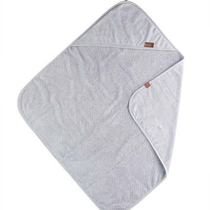 BamBam Badcape Baby Organische Badcape Grijs koop je bij Babywinkel