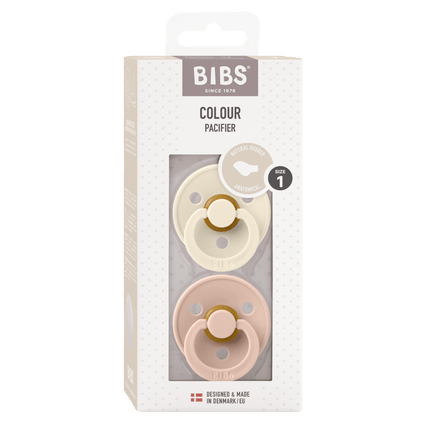 BIBS Speen Maat 2 Latex Anatomical Ivory/Blush 2st koop je bij Babywinkel