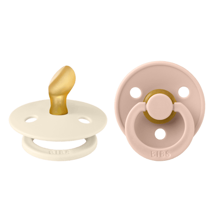 BIBS Speen Maat 2 Latex Anatomical Ivory/Blush 2st koop je bij Babywinkel