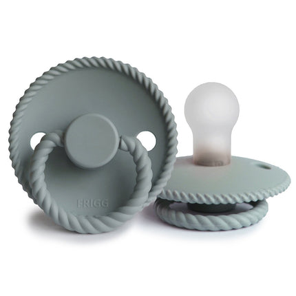 Frigg Speen Maat 1 Rope French Gray Silicone koop je bij Babywinkel