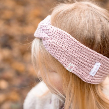 Little Dutch Baby Haarbandje Gebreid Velvet Rose koop je bij Babywinkel
