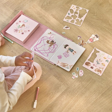 Little Dutch Kleurboek Rosa Magnetisch