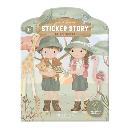 Little Dutch Stickerboek Jim En Rosa Jungle