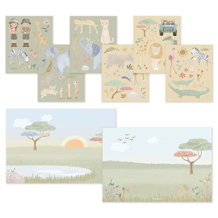 Little Dutch Stickers Jim En Rosa Jungle