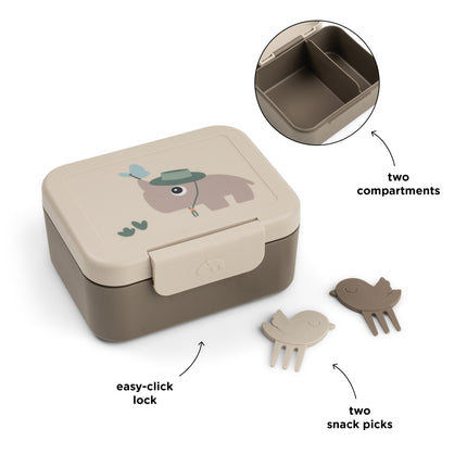 Done by Deer Lunchbox Incl. Snackprikkers Tiny Trails Sand