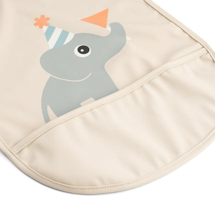 Slabbetje met klittenband Celebration Sand