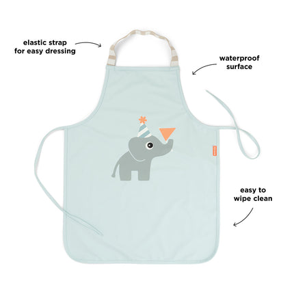 Waterproef schort Celebration Blue