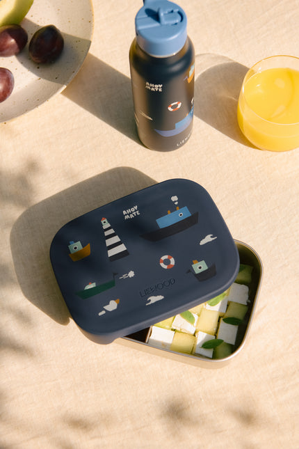 Stainless Steel Lunchbox Sailing / Classic Navy