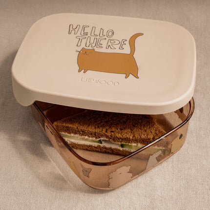 Liewood Lunchbox Arthur Tritant Cats And Dogs/ Sandy