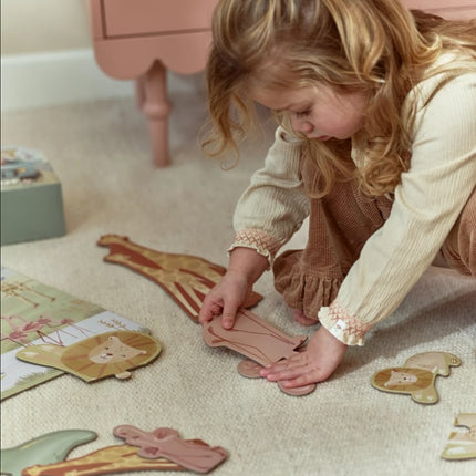 Little Dutch 6 in 1 Puzzel Safari