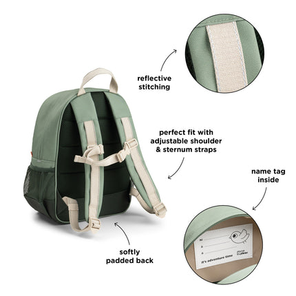 Done By Deer Rugtas Tiny Trails Green 13L