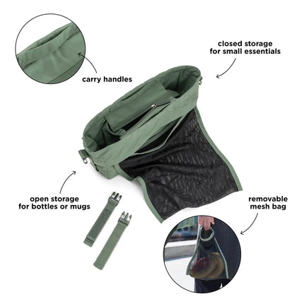 Done by Deer Kinderwagen Organizer Groen