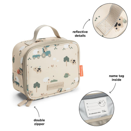Done By Deer Tiny Thermos Lunchtas Tiny Farm Sand 2,8L