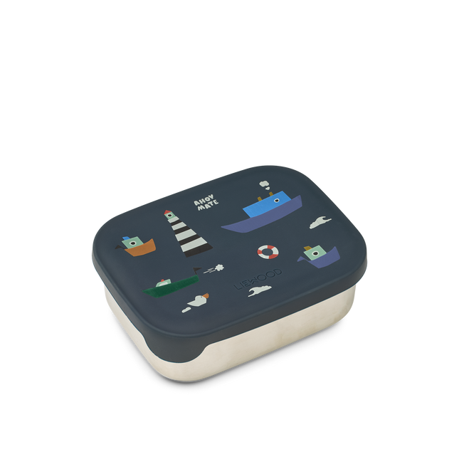 Stainless Steel Lunchbox Sailing / Classic Navy