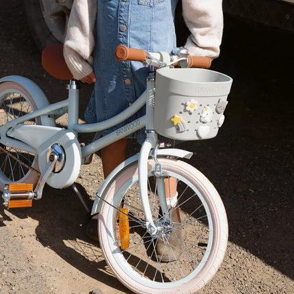 Banwood Kinderstep- en Fietsmandje Pin & Ride Ivory