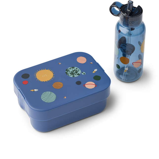 Chelsey Printed Lunchbox Set Universe / Classic navy