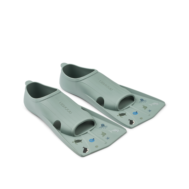 Gustav Printed Flippers Sea Peppermint
