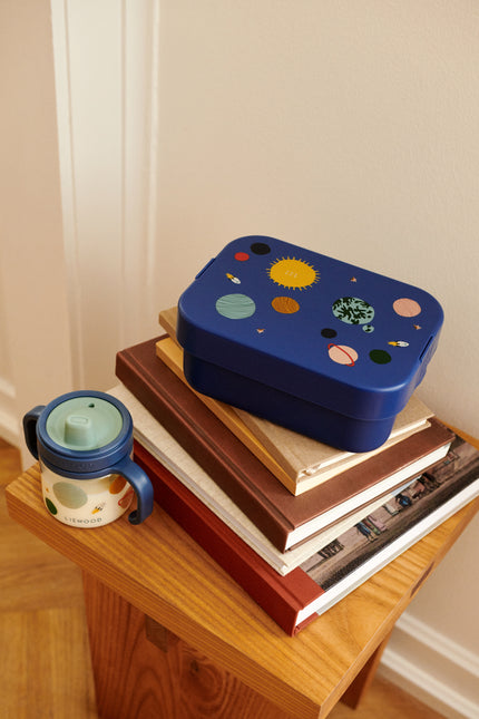 Chelsey Printed Lunchbox Set Universe / Classic navy