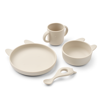 Liewood Kinderservies Set Vivi Rabbit sandy
