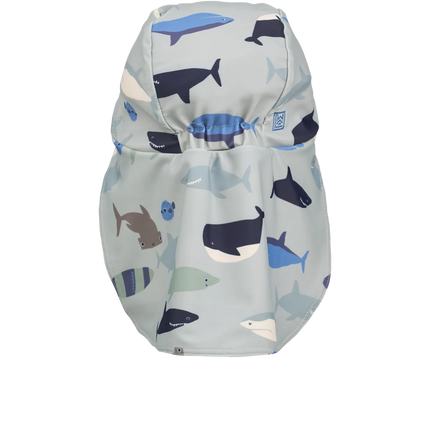 Liewood Zonnehoedje Baby Shark / Dove Blue