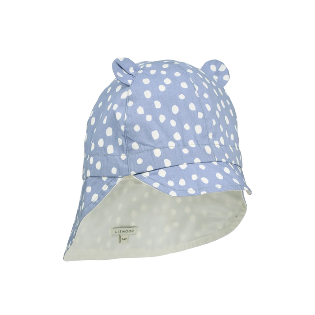 Liewood Zonnehoedje Baby Gorm Omkeerbare Dot / Dusty Lavender