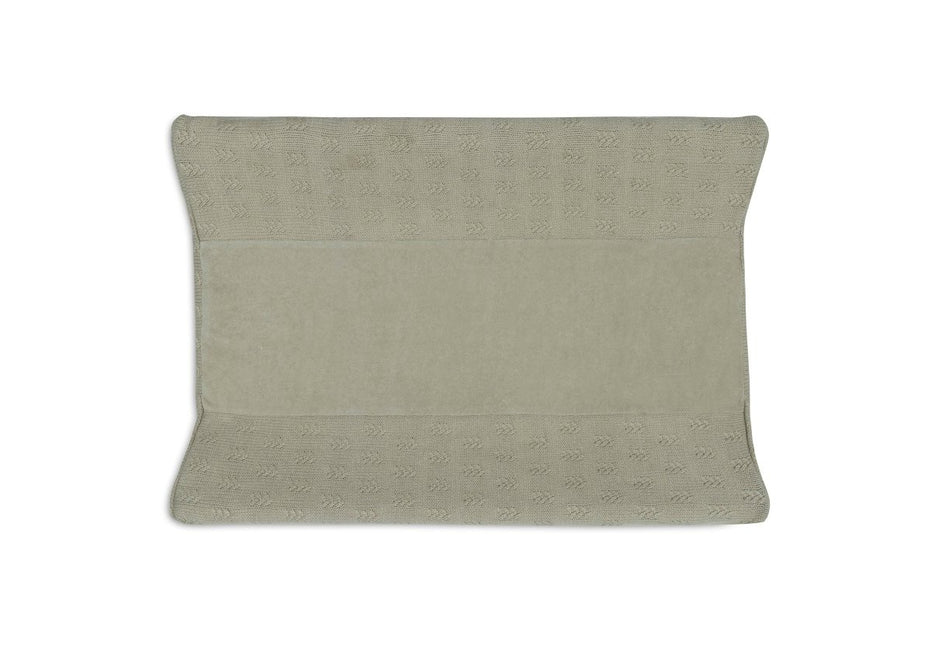Jollein Aankleedkussenhoes Grain Knit Olive Green 50X70Cm koop je bij Babywinkel