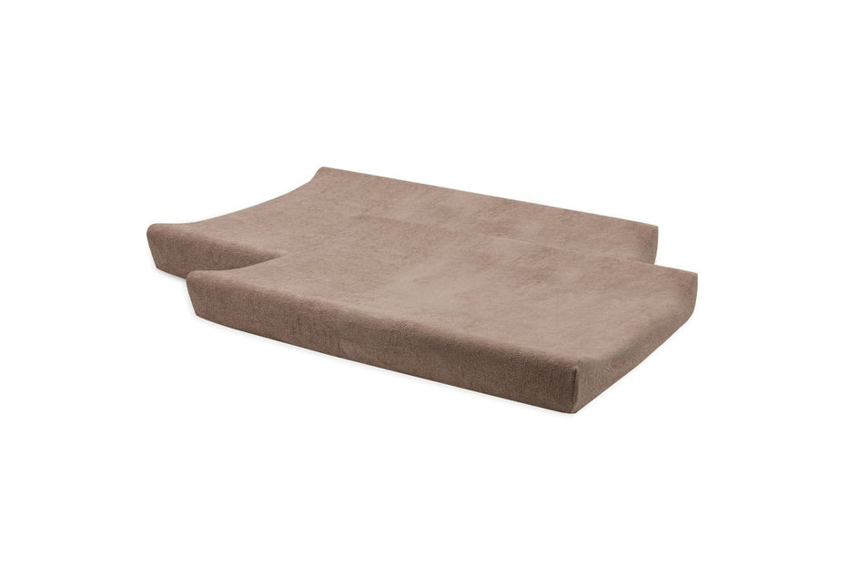 Aankleedkussenhoes Badstof 50x70cm - Milky Coffee - 2 Stuks - Babywinkel - 8717329399556