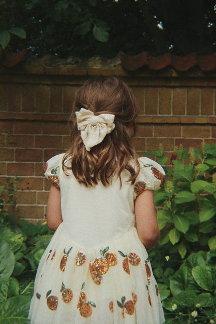 Aries Sequin Bow Haarclip White Smoke koop je bij Babywinkel