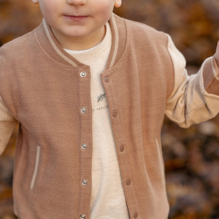 Gebreid vest Brown/Taupe