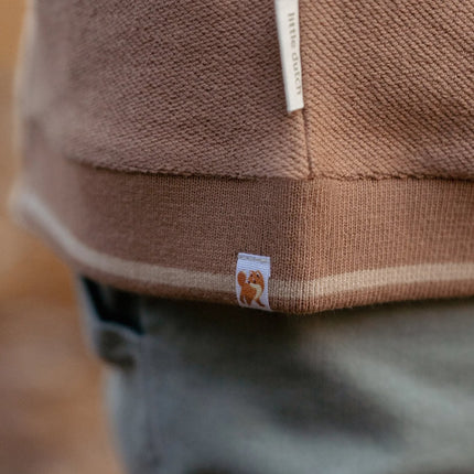 Gebreid vest Brown/Taupe