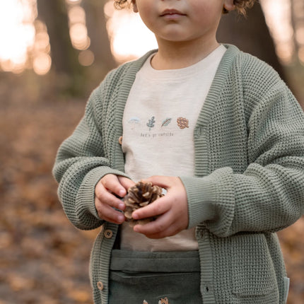 Gebreid vest Forest Green