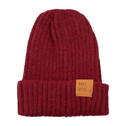 Baby Dutch Baby Mutsje Winter Bordeaux - Baby Dutch - Babywinkel - 8719558444793