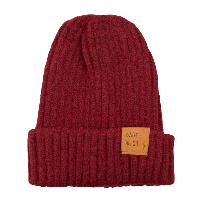 Baby Dutch Baby Mutsje Winter Bordeaux - Baby Dutch - Babywinkel - 8719558444793