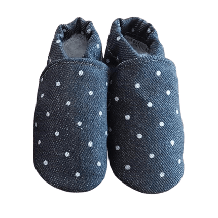 Baby Dutch Baby Schoentjes Denim Stippen - Baby Dutch - Babywinkel - 8719558444199