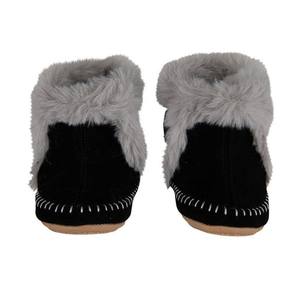 Baby Dutch Baby Schoentjes Hoog Zwart/Grijs - Baby Dutch - Babywinkel - 8719558449095