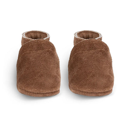 Baby Dutch Babyslofjes Uni Dark Brown Suède - Baby Dutch - Babywinkel - 8719558440856