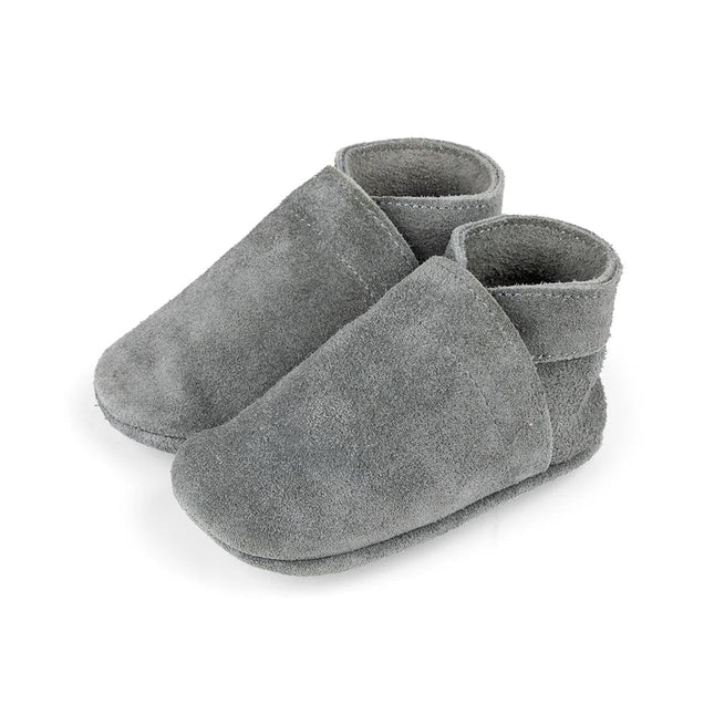 Baby Dutch Babyslofjes Uni Grey Suède - Baby Dutch - Babywinkel - 8719558440818