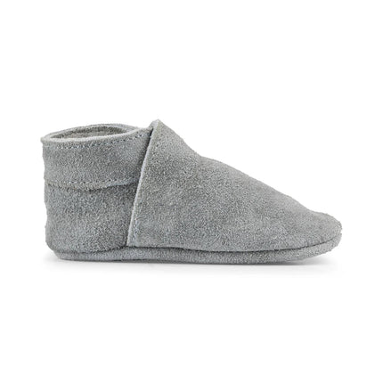 Baby Dutch Babyslofjes Uni Grey Suède - Baby Dutch - Babywinkel - 8719558440818