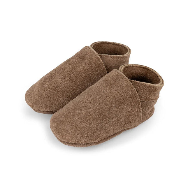Baby Dutch Babyslofjes Uni Kaki Brown Suède - Baby Dutch - Babywinkel - 8719558440894