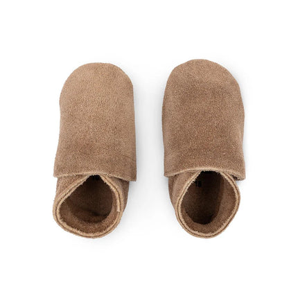 Baby Dutch Babyslofjes Uni Kaki Brown Suède - Baby Dutch - Babywinkel - 8719558440894