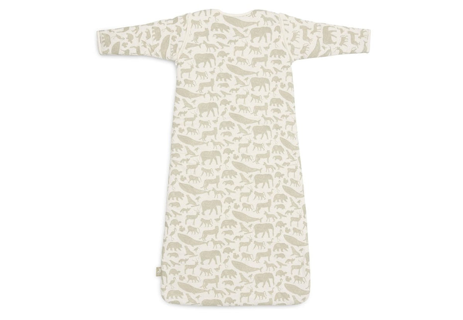 Jollein Slaapzak Baby Afritsbare Mouw Animals - Olive Green koop je bij Babywinkel