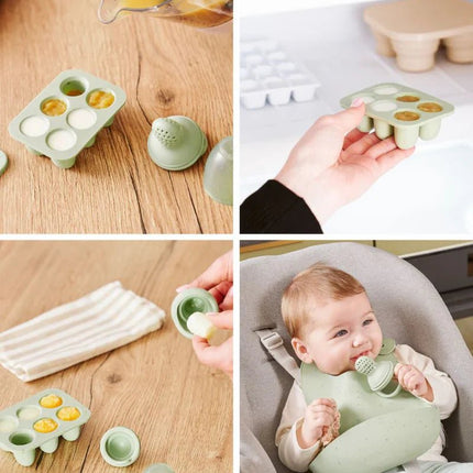 Babymoov Set Siliconen bakjes + Knabbelaar koop je bij Babywinkel