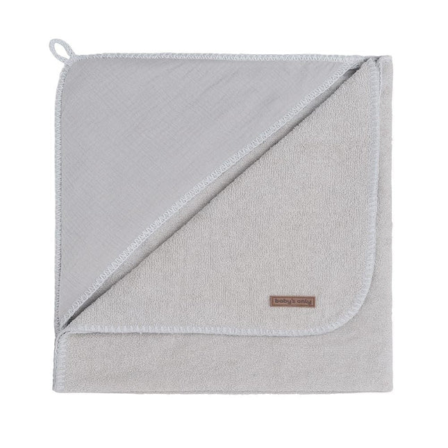 Baby's Only Badcape Baby Breeze Grijs 75x85 - Baby's Only - Babywinkel - 8720088331149