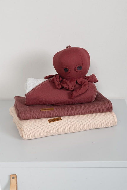 Baby's Only Badcape Baby Breeze Stone Red 75x85 - Baby's Only - Babywinkel - 8720512360493