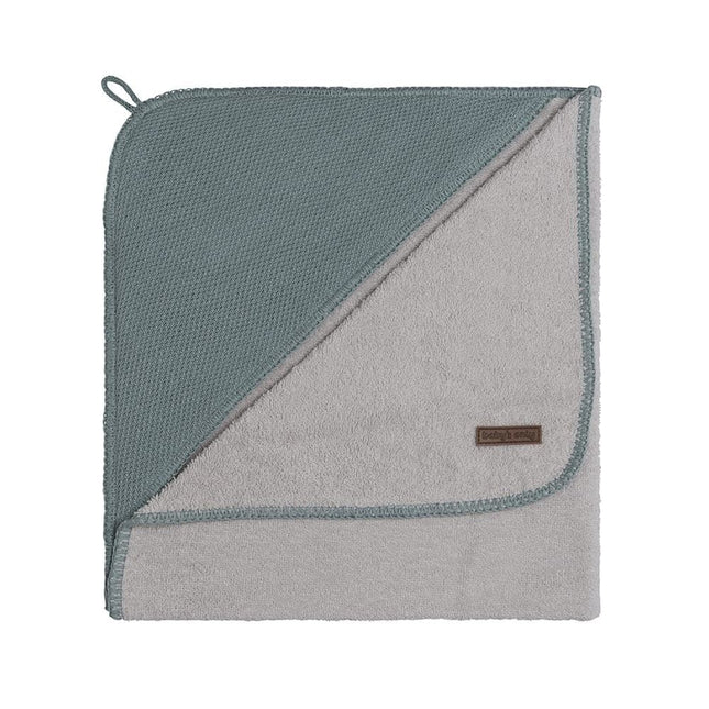 Baby's Only Badcape Baby Classic Stonegreen 75x85cm - Baby's Only - Babywinkel - 8719497042760