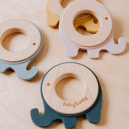 Baby's Only Bijtring Olifant Oud Roze - Baby's Only - Babywinkel - 8720512364651