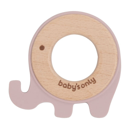 Baby's Only Bijtring Olifant Oud Roze - Baby's Only - Babywinkel - 8720512364651
