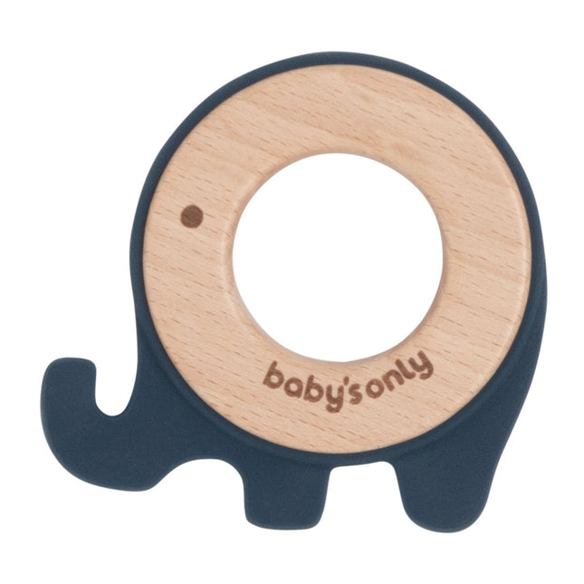 Baby's Only Bijtring Olifant Vintage Blue - Baby's Only - Babywinkel - 8720512364699