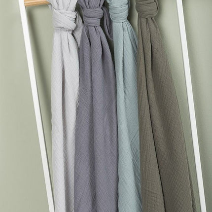 Baby's Only Inbakerdoek Breeze Stonegreen 120x120cm - Baby's Only - Babywinkel - 8720088332573