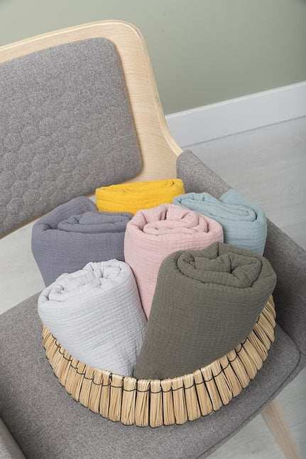 Baby's Only Inbakerdoek Breeze Stonegreen 120x120cm - Baby's Only - Babywinkel - 8720088332573